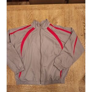 Zip up jacket Windbreaker Wilson jacket size Large Men's vintage baseball jacket